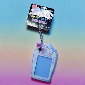 Sanrio Japan Cinnamoroll Rainbow Parfait Mini Photo Charm Keychain Kawaii Gift